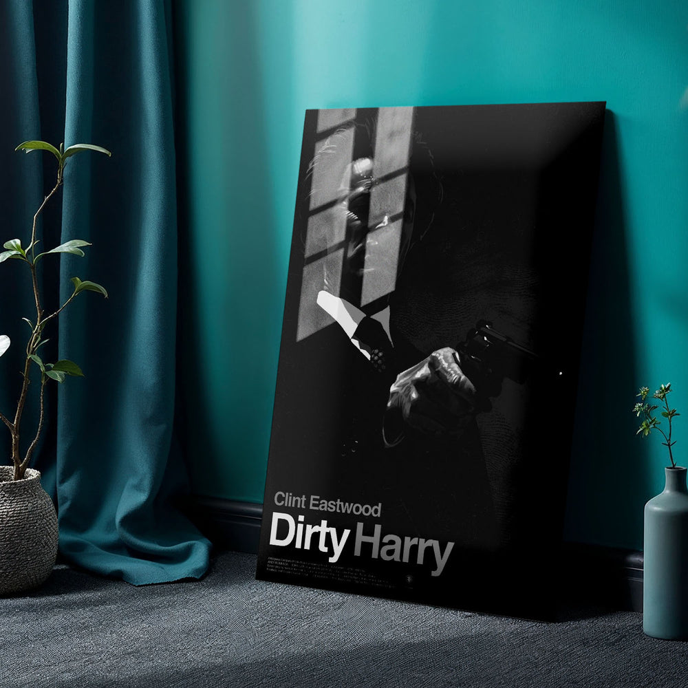 Flex Designs Metal Poster Dirty Harry 24 x 36" Home Goods - Movie 1971 Movie Metal Poster