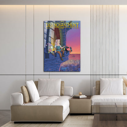 Flex Designs Metal Poster Disenchantment 16 x 24" Home Goods - TV Show 2018 TV Show Metal Poster