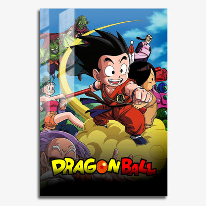 Flex Designs Metal Poster Dragon Ball 11 x 17" Home Goods - TV Show 1986 TV Show Metal Poster