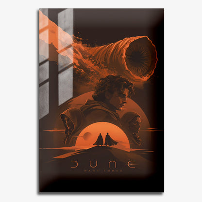 Flex Designs Metal Poster Dune Part Three Minimalist 11 x 17" Home Goods - Movie 2026 Movie Metal Poster
