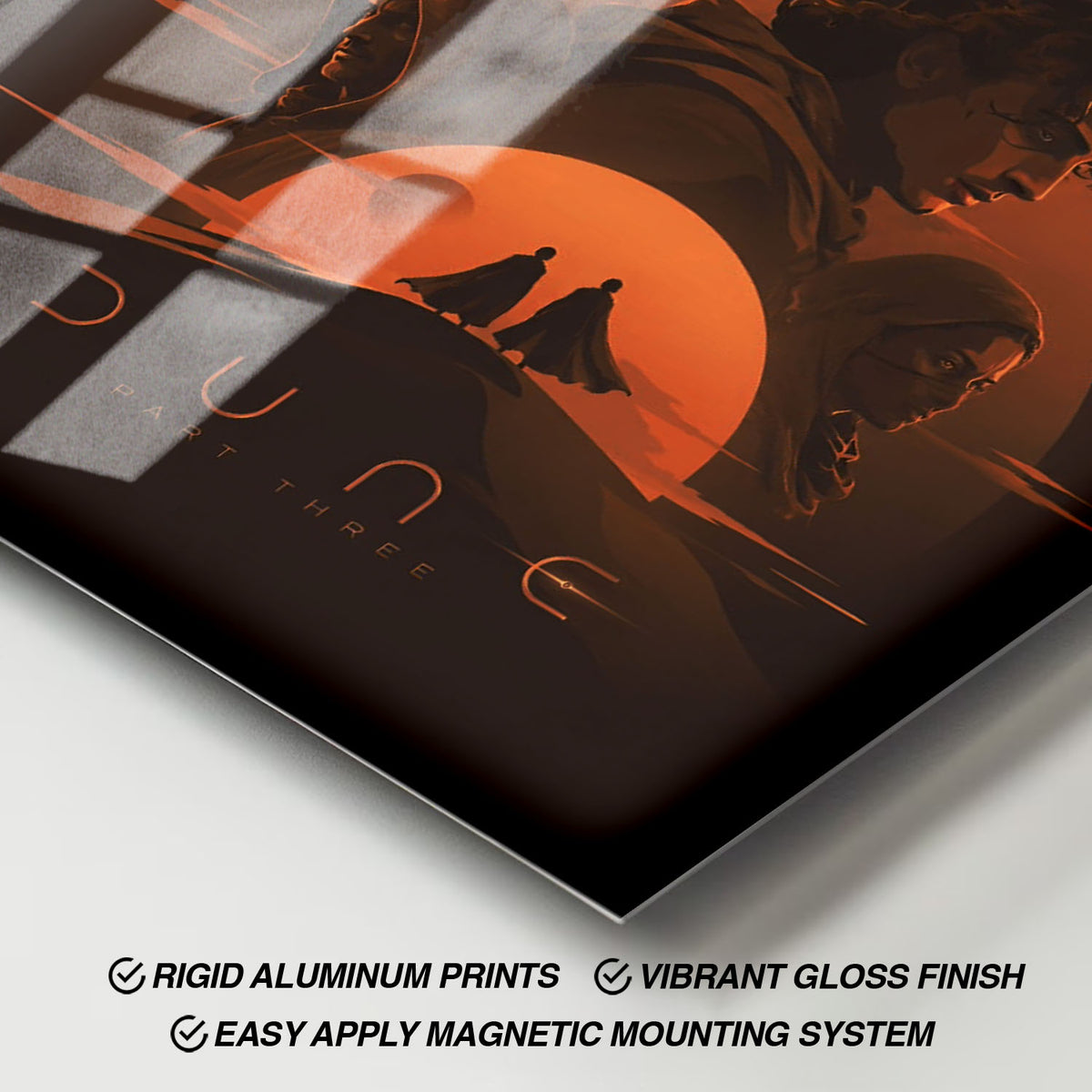 Flex Designs Metal Poster Dune Part Three Minimalist 11 x 17" Home Goods - Movie 2026 Movie Metal Poster