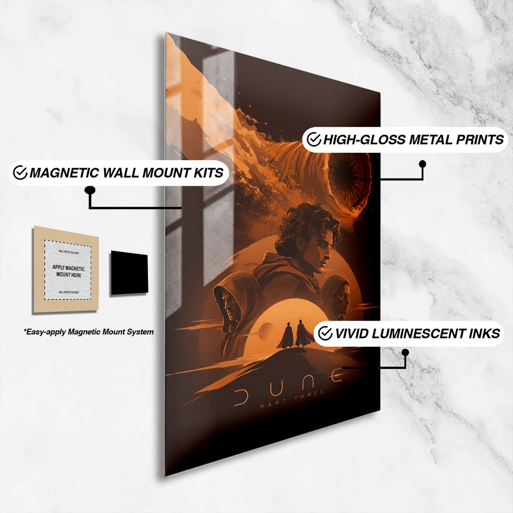 Flex Designs Metal Poster Dune Part Three Minimalist 16 x 24" Home Goods - Movie 2026 Movie Metal Poster