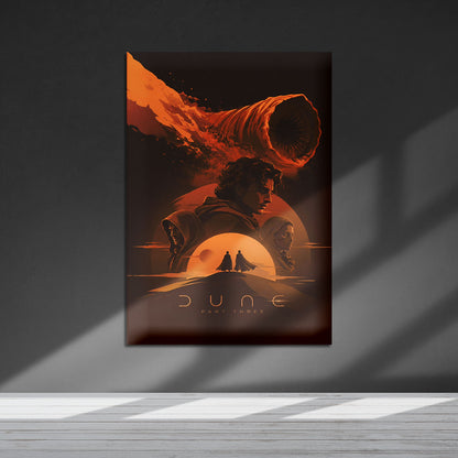 Flex Designs Metal Poster Dune Part Three Minimalist 5 x 7" Home Goods - Movie 2026 Movie Metal Poster