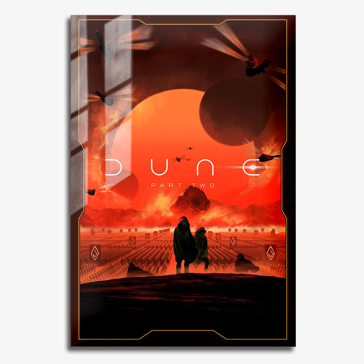 Flex Designs Metal Poster Dune- Part Two 11 x 17" Home Goods - Movie 2024 Movie Metal Poster