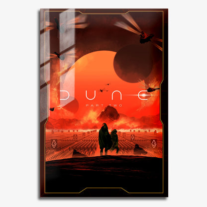 Flex Designs Metal Poster Dune- Part Two 11 x 17" Home Goods - Movie 2024 Movie Metal Poster