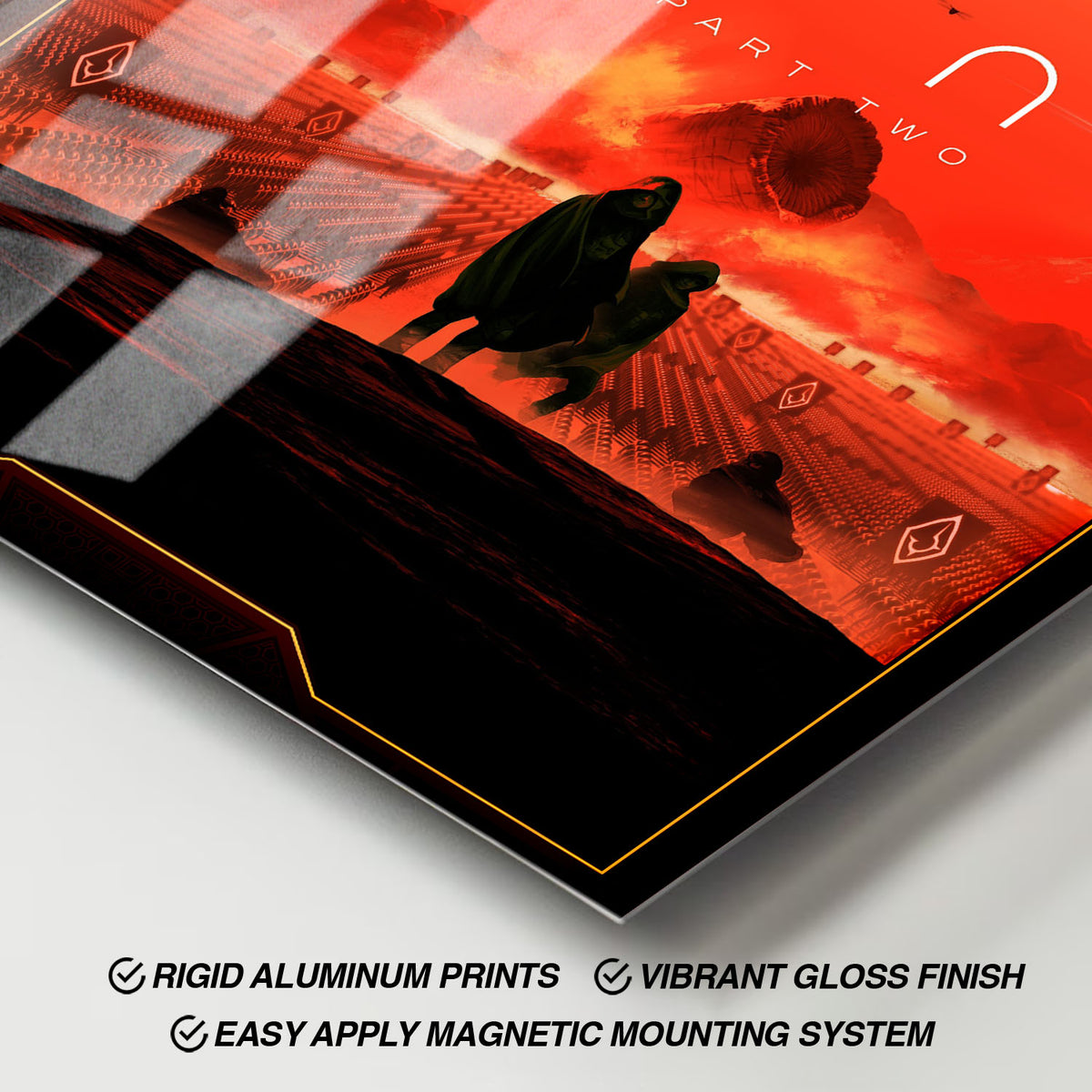 Flex Designs Metal Poster Dune- Part Two 11 x 17" Home Goods - Movie 2024 Movie Metal Poster