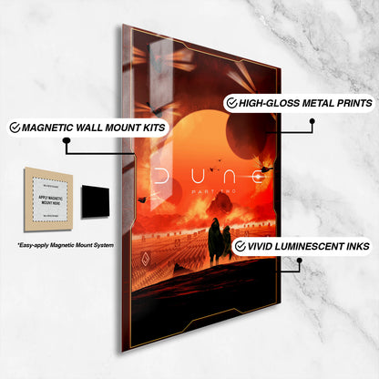 Flex Designs Metal Poster Dune- Part Two 16 x 24" Home Goods - Movie 2024 Movie Metal Poster