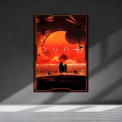 Flex Designs Metal Poster Dune- Part Two 5 x 7" Home Goods - Movie 2024 Movie Metal Poster