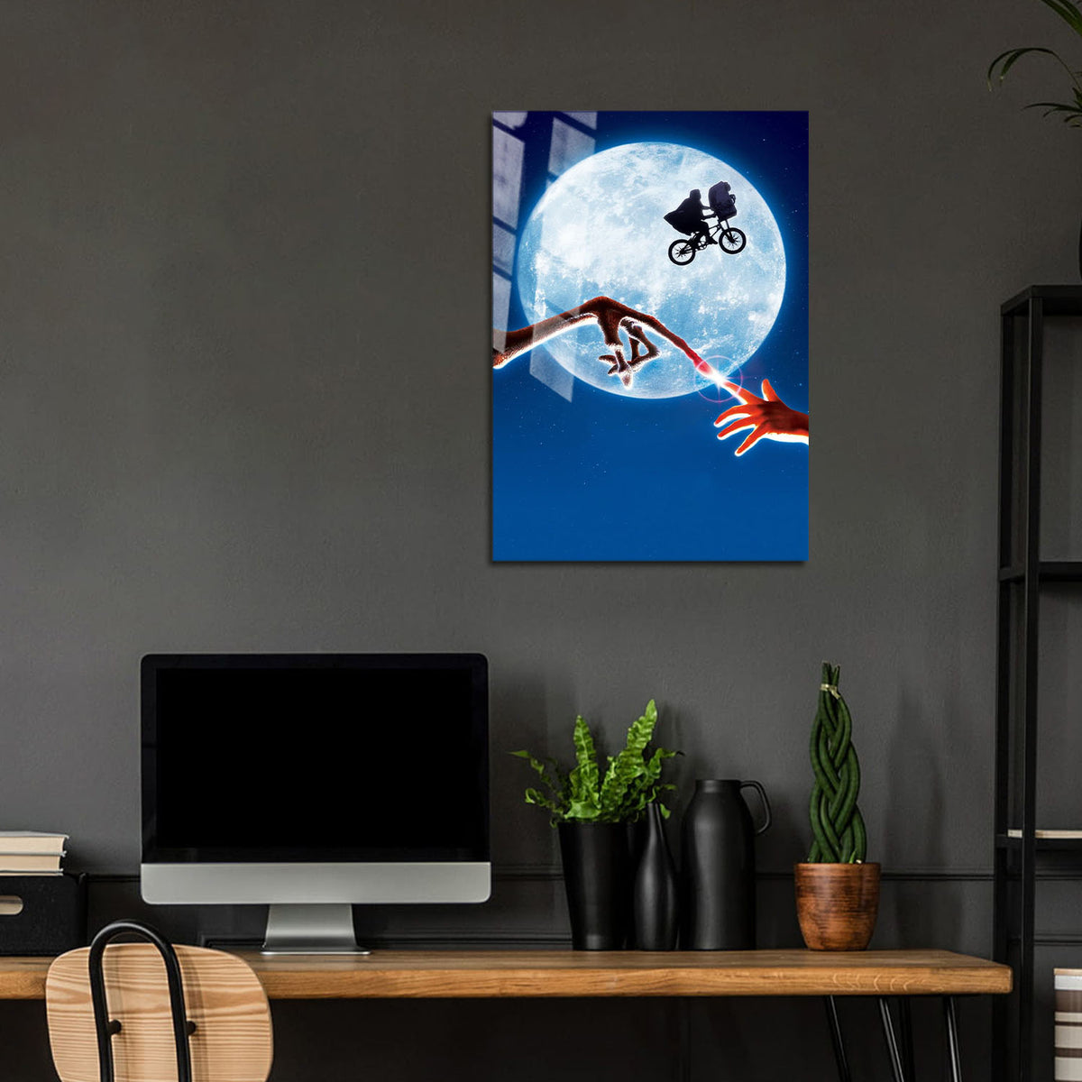 Flex Designs Metal Poster ET the Extra Terrestrial 24 x 36" Home Goods - Movie 1982 Movie Metal Poster