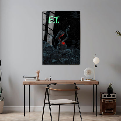 Flex Designs Metal Poster ET the ExtraTerrestrial Sketch 5 x 7" Home Goods - Movie 1982 Movie Metal Poster