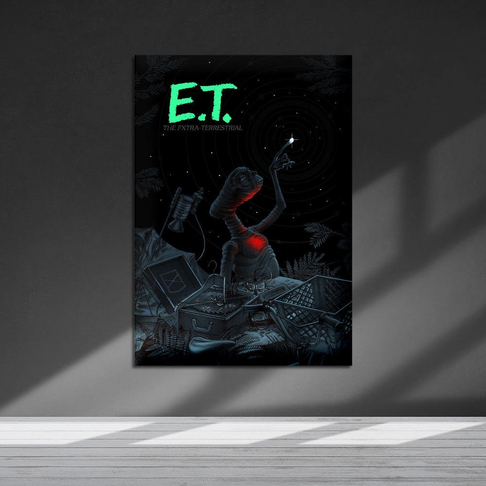 Flex Designs Metal Poster ET the ExtraTerrestrial Sketch 5 x 7" Home Goods - Movie 1982 Movie Metal Poster