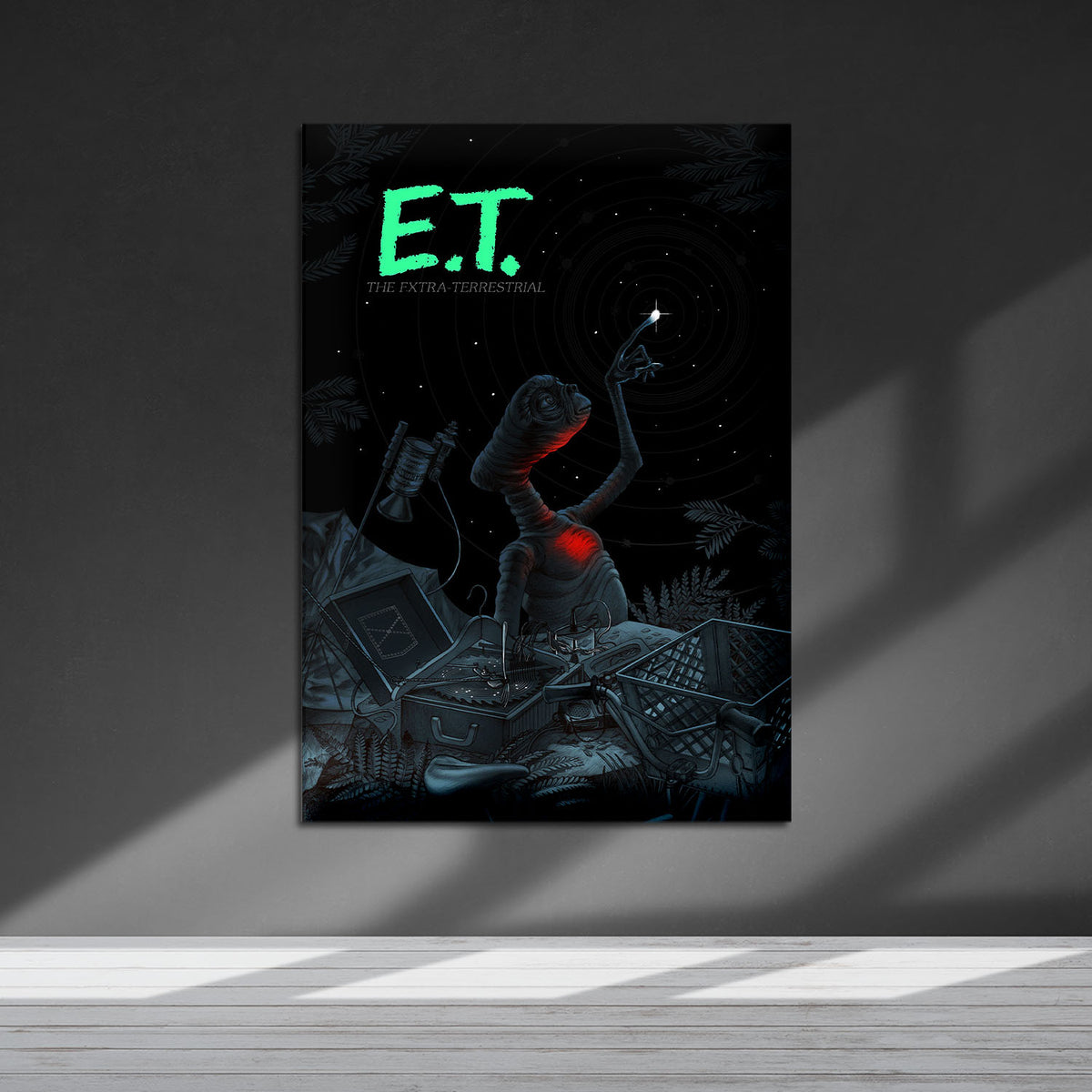 Flex Designs Metal Poster ET the ExtraTerrestrial Sketch 5 x 7" Home Goods - Movie 1982 Movie Metal Poster