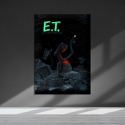 Flex Designs Metal Poster ET the ExtraTerrestrial Sketch 5 x 7" Home Goods - Movie 1982 Movie Metal Poster