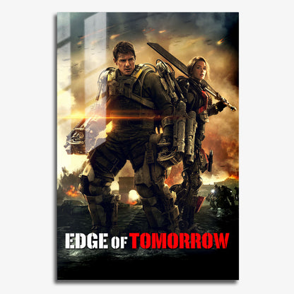 Flex Designs Metal Poster Edge of Tomorrow 11 x 17" Home Goods - Movie 2014 Movie Metal Poster