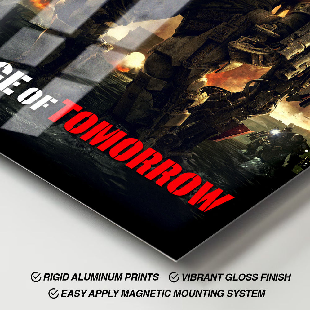 Flex Designs Metal Poster Edge of Tomorrow 11 x 17" Home Goods - Movie 2014 Movie Metal Poster
