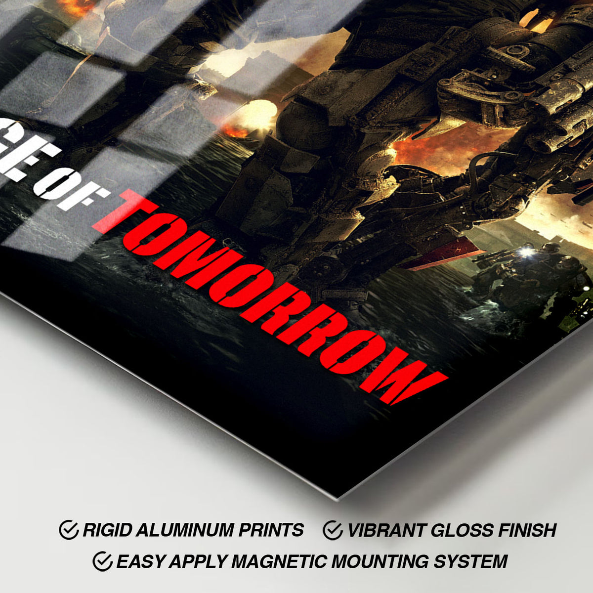 Flex Designs Metal Poster Edge of Tomorrow 11 x 17" Home Goods - Movie 2014 Movie Metal Poster