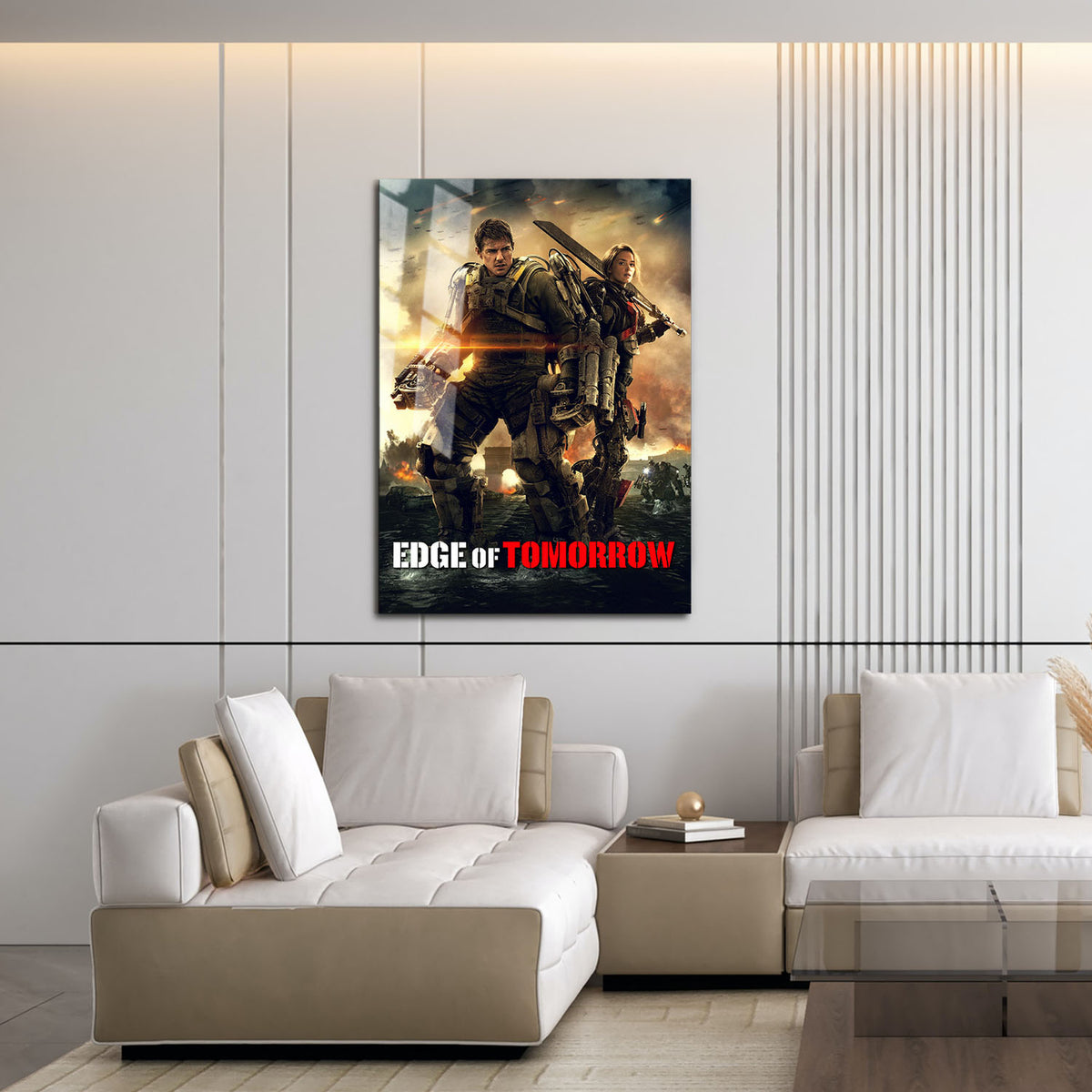 Flex Designs Metal Poster Edge of Tomorrow 16 x 24" Home Goods - Movie 2014 Movie Metal Poster