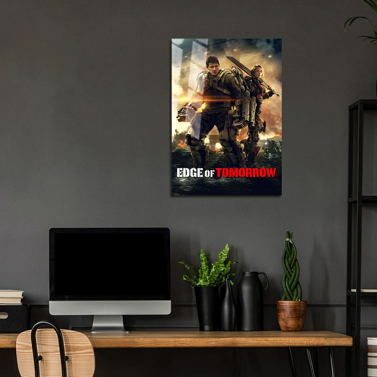 Flex Designs Metal Poster Edge of Tomorrow 24 x 36" Home Goods - Movie 2014 Movie Metal Poster