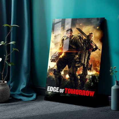 Flex Designs Metal Poster Edge of Tomorrow 24 x 36" Home Goods - Movie 2014 Movie Metal Poster