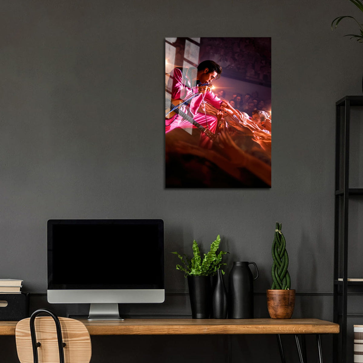 Flex Designs Metal Poster Elvis Textless 24 x 36" Home Goods - Movie 2022 Movie Metal Poster