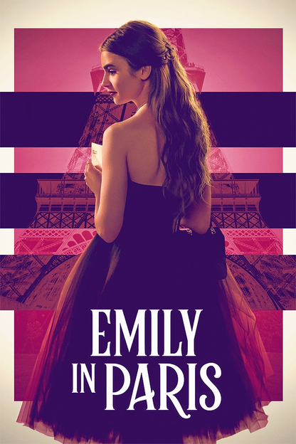 Flex Designs Metal Poster Emily in Paris Cover 11 x 17" Home Goods - TV Show 2020 TV Show Metal Poster