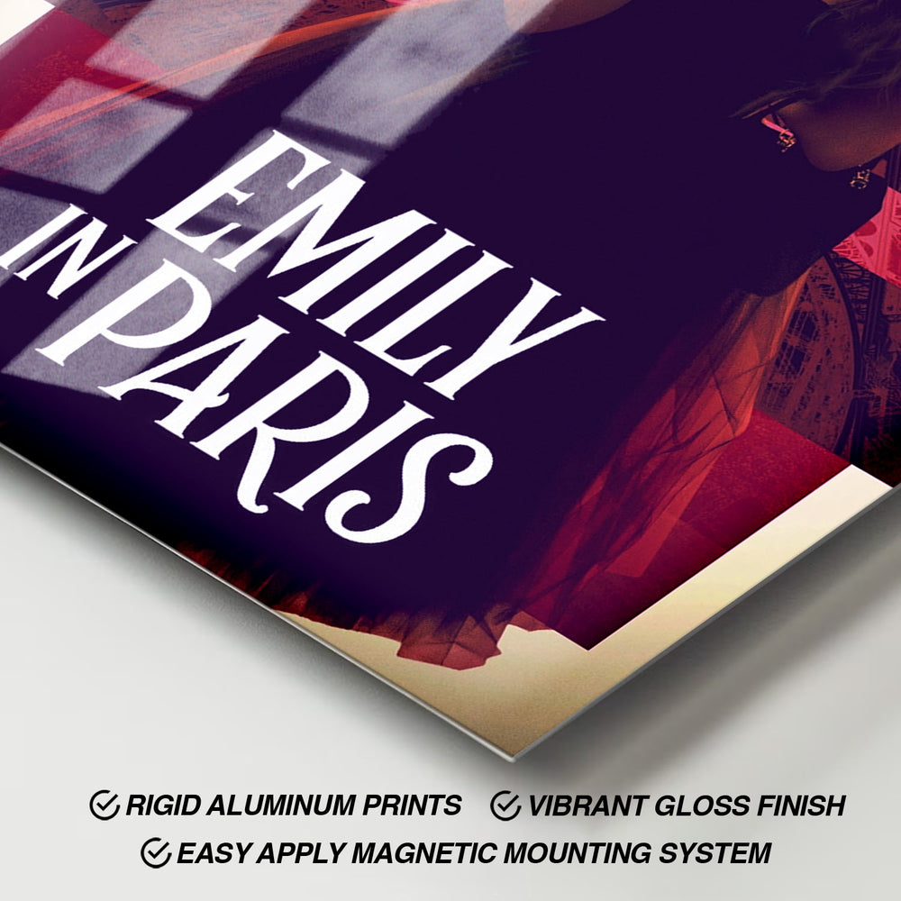 Flex Designs Metal Poster Emily in Paris Cover 11 x 17" Home Goods - TV Show 2020 TV Show Metal Poster