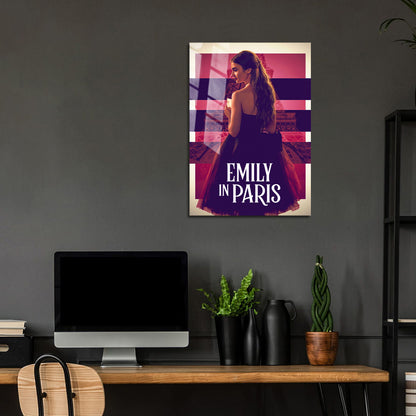 Flex Designs Metal Poster Emily in Paris Cover 24 x 36" Home Goods - TV Show 2020 TV Show Metal Poster