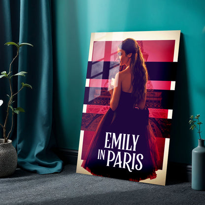 Flex Designs Metal Poster Emily in Paris Cover 24 x 36" Home Goods - TV Show 2020 TV Show Metal Poster