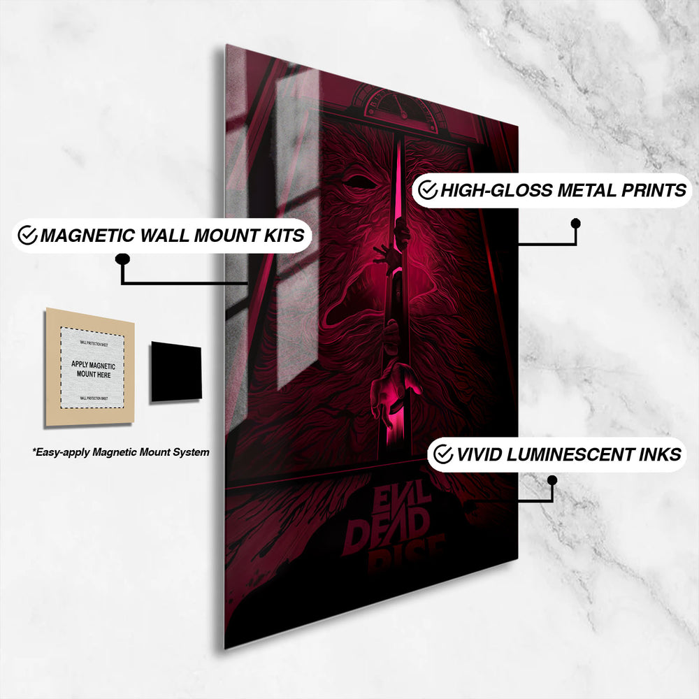Flex Designs Metal Poster Evil Dead Rise 16 x 24" Home Goods - Movie 2023 Movie Metal Poster