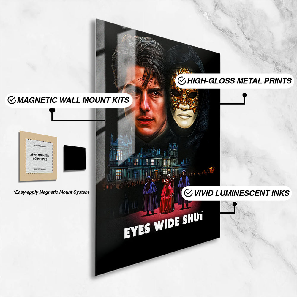 Flex Designs Metal Poster Eyes Wide Shut 16 x 24" Home Goods - Movie 1999 Movie Metal Poster