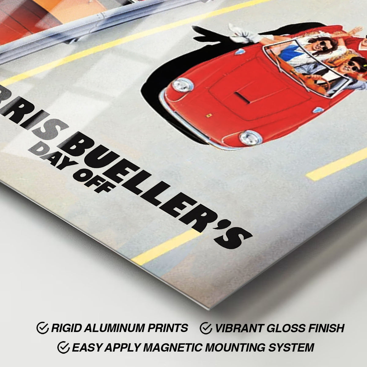Flex Designs Metal Poster Ferris Bueller's Day Off 11 x 17" Home Goods - Movie 1986 Movie Metal Poster