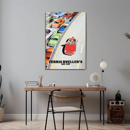 Flex Designs Metal Poster Ferris Bueller's Day Off 5 x 7" Home Goods - Movie 1986 Movie Metal Poster