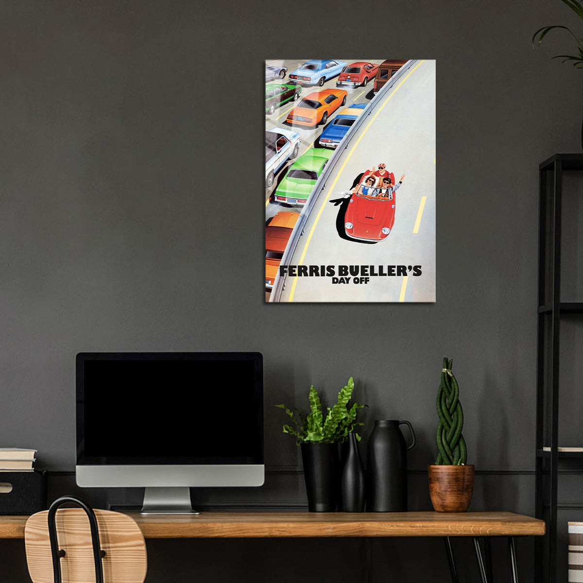 Flex Designs Metal Poster Ferris Bueller's Day Off 24 x 36" Home Goods - Movie 1986 Movie Metal Poster