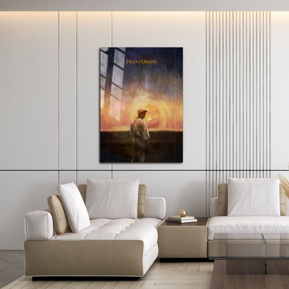 Flex Designs Metal Poster Field of Dreams 16 x 24" Home Goods - Movie 1989 Movie Metal Poster