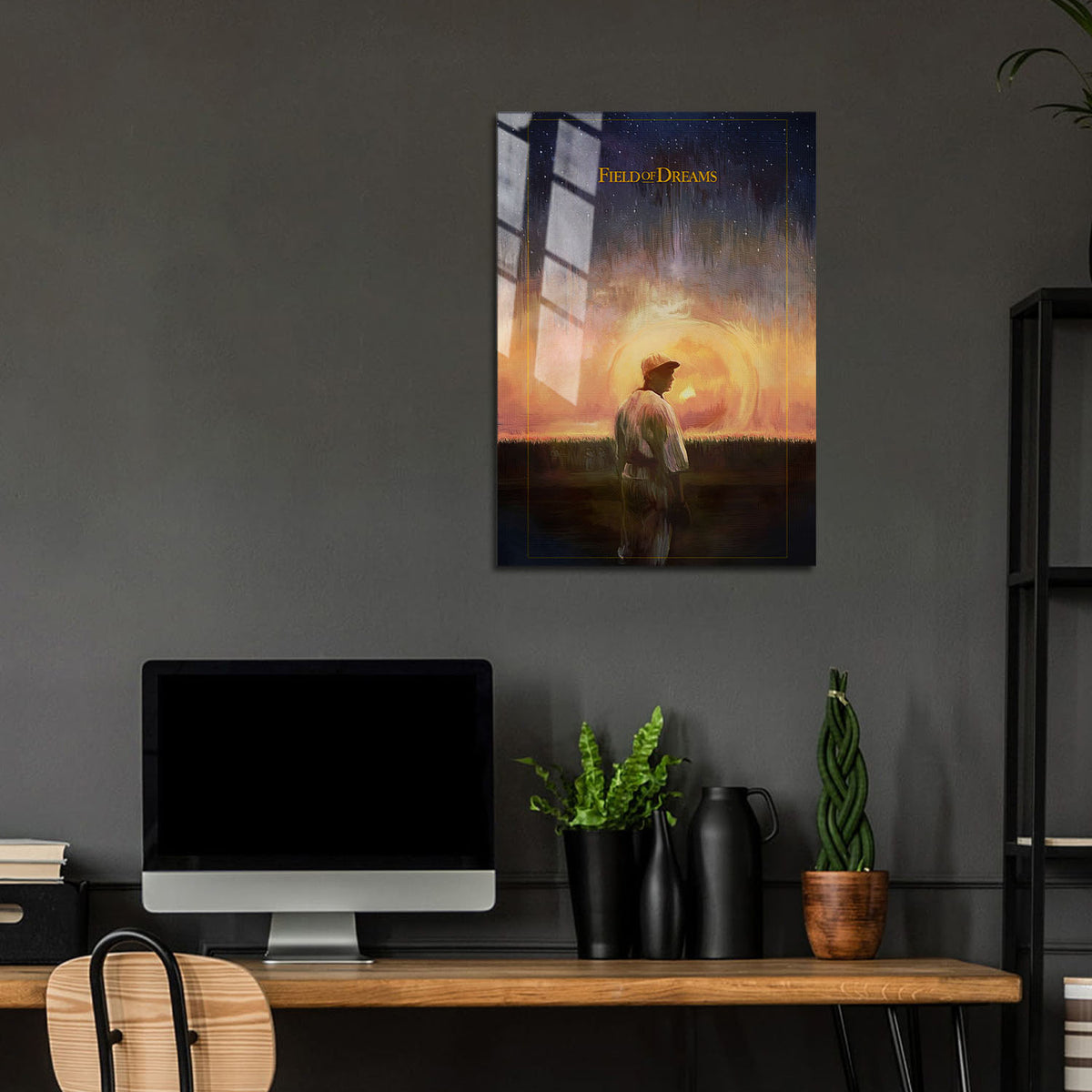 Flex Designs Metal Poster Field of Dreams 24 x 36" Home Goods - Movie 1989 Movie Metal Poster