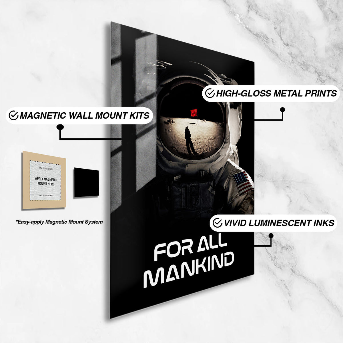 Flex Designs Metal Poster For All Mankind 16 x 24" Home Goods - TV Show 2019 TV Show Metal Poster