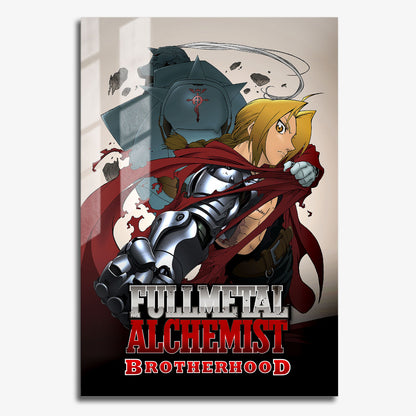 Flex Designs Metal Poster Fullmetal Alchemist Brotherhood 11 x 17" Home Goods - TV Show 2009 TV Show Metal Poster