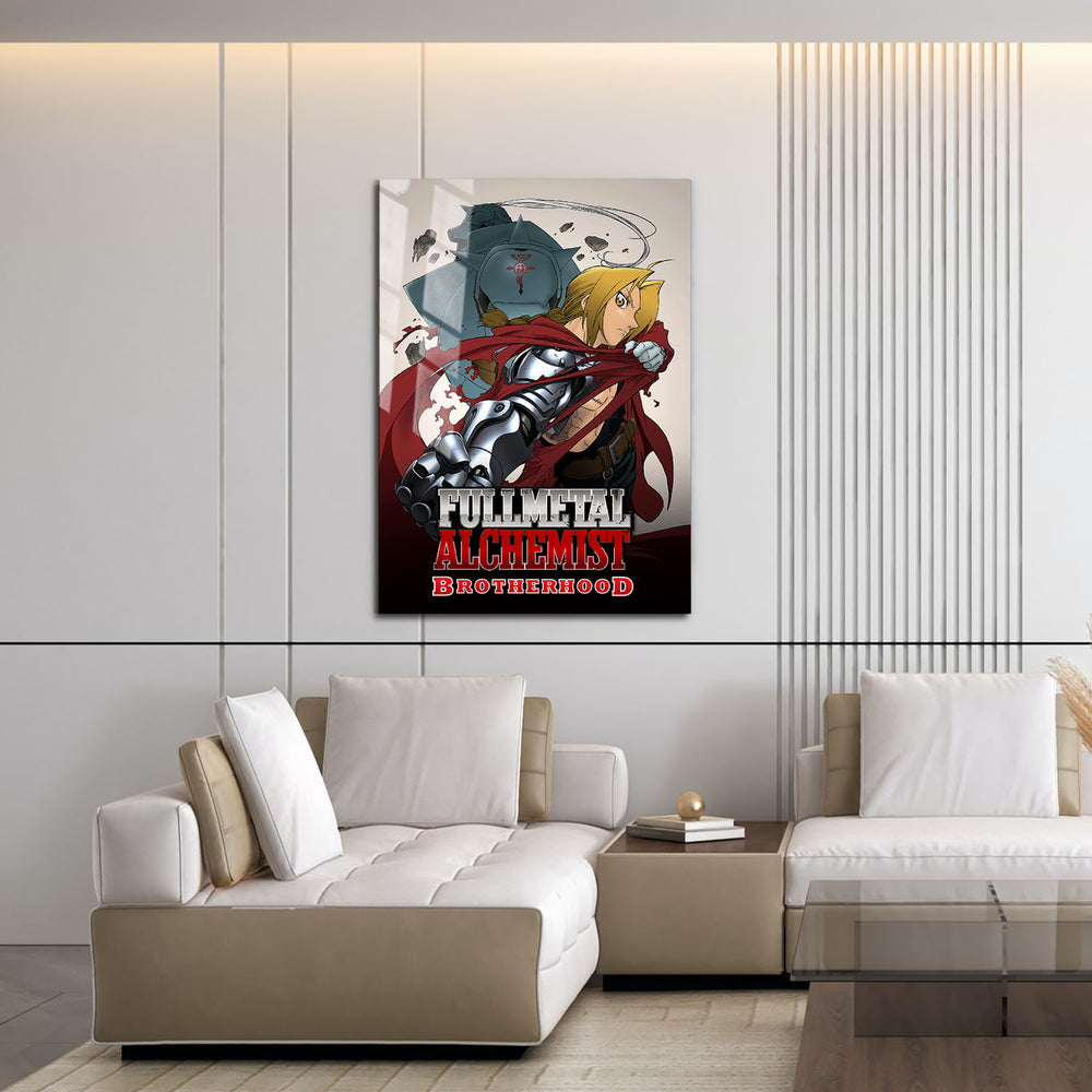 Flex Designs Metal Poster Fullmetal Alchemist Brotherhood 16 x 24" Home Goods - TV Show 2009 TV Show Metal Poster