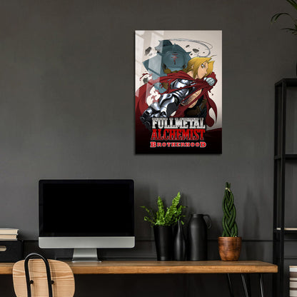 Flex Designs Metal Poster Fullmetal Alchemist Brotherhood 24 x 36" Home Goods - TV Show 2009 TV Show Metal Poster
