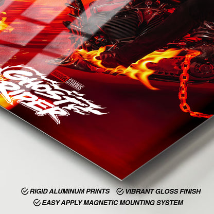 Flex Designs Metal Poster Ghost Rider 11 x 17" Home Goods - Movie 2028 Movie Metal Poster