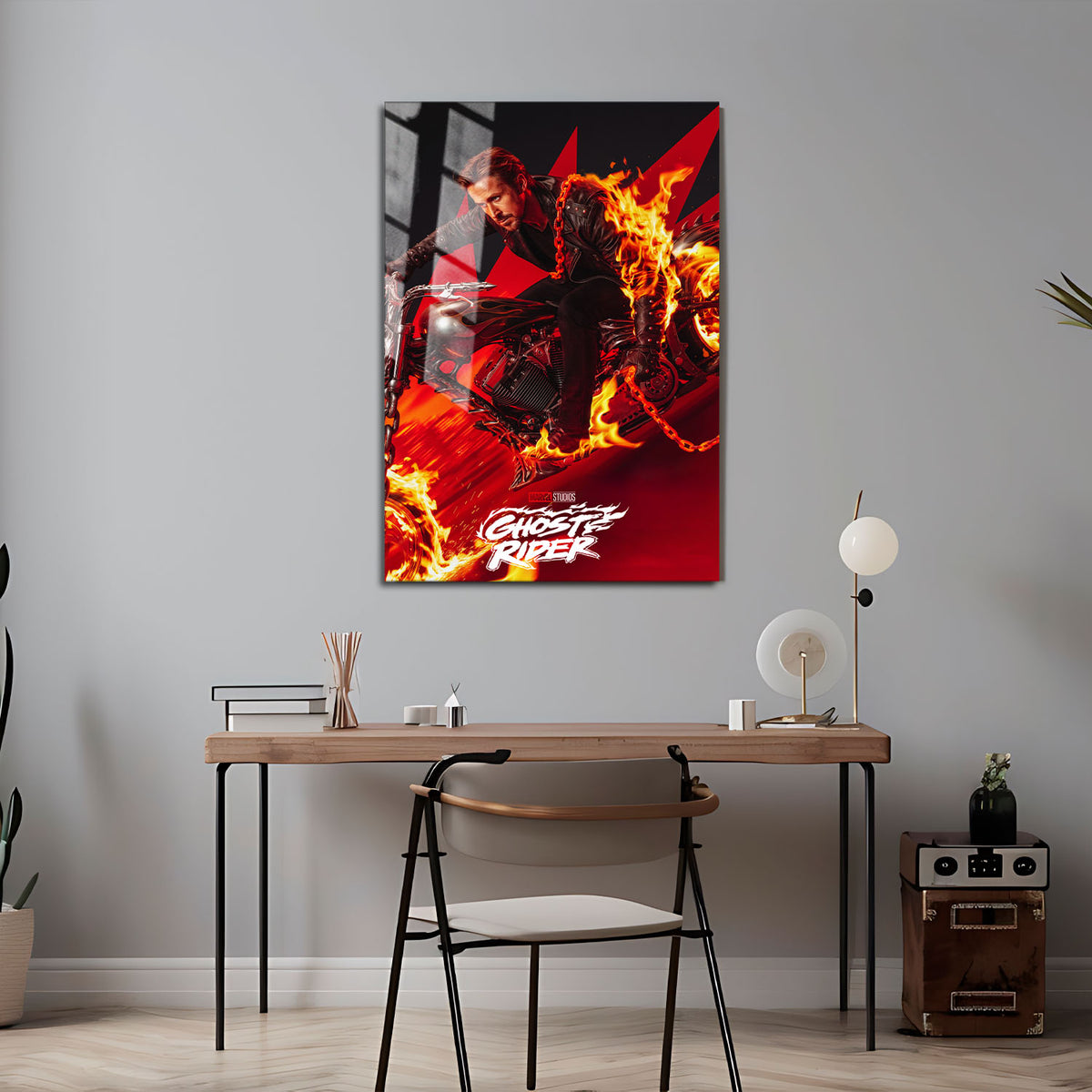 Flex Designs Metal Poster Ghost Rider 5 x 7" Home Goods - Movie 2028 Movie Metal Poster