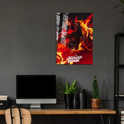 Flex Designs Metal Poster Ghost Rider 24 x 36" Home Goods - Movie 2028 Movie Metal Poster