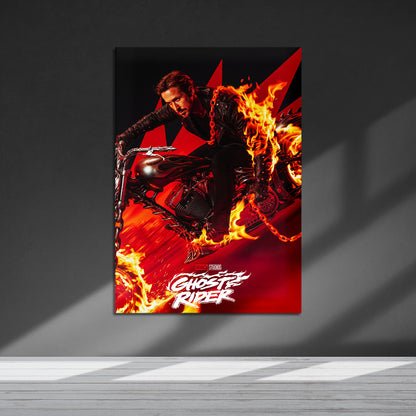 Flex Designs Metal Poster Ghost Rider 5 x 7" Home Goods - Movie 2028 Movie Metal Poster
