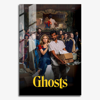 Flex Designs Metal Poster Ghosts 11 x 17" Home Goods - TV Show 2021 TV Show Metal Poster