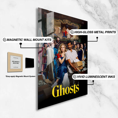 Flex Designs Metal Poster Ghosts 16 x 24" Home Goods - TV Show 2021 TV Show Metal Poster