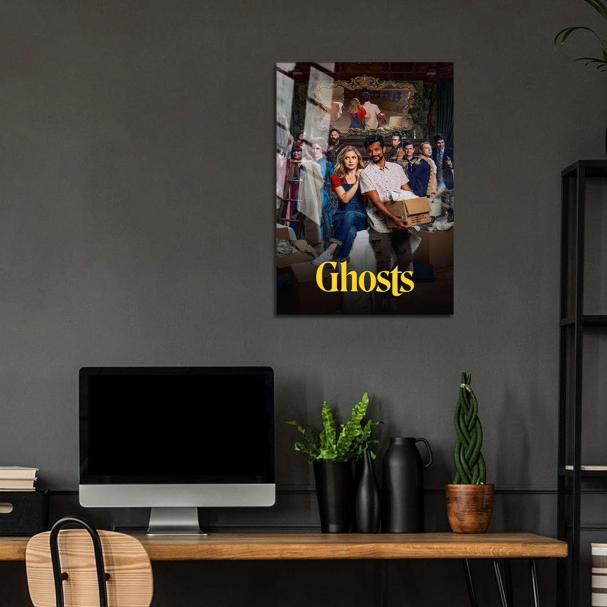 Flex Designs Metal Poster Ghosts 24 x 36" Home Goods - TV Show 2021 TV Show Metal Poster
