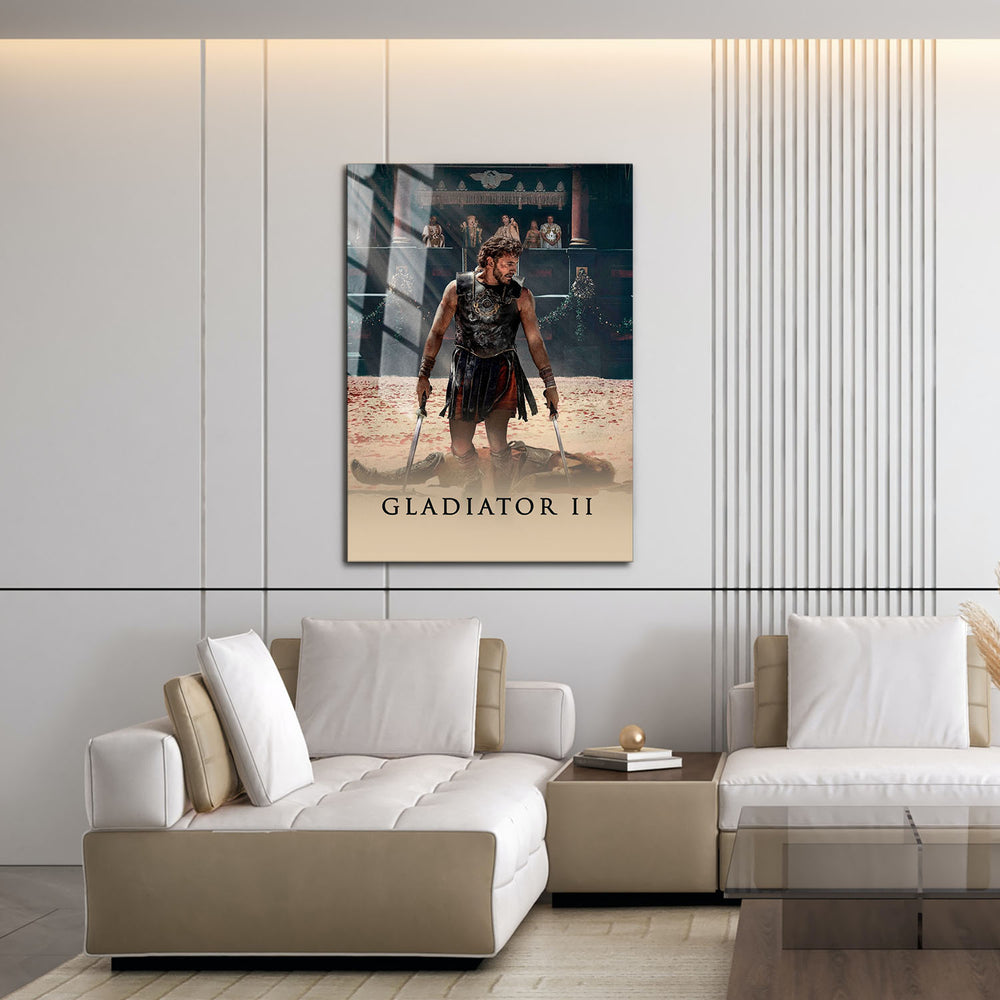 Flex Designs Metal Poster Gladiator II Theatrical 16 x 24" Home Goods - Movie 2024 Movie Metal Poster