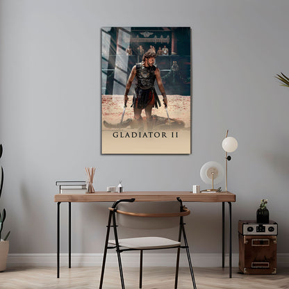 Flex Designs Metal Poster Gladiator II Theatrical 5 x 7" Home Goods - Movie 2024 Movie Metal Poster