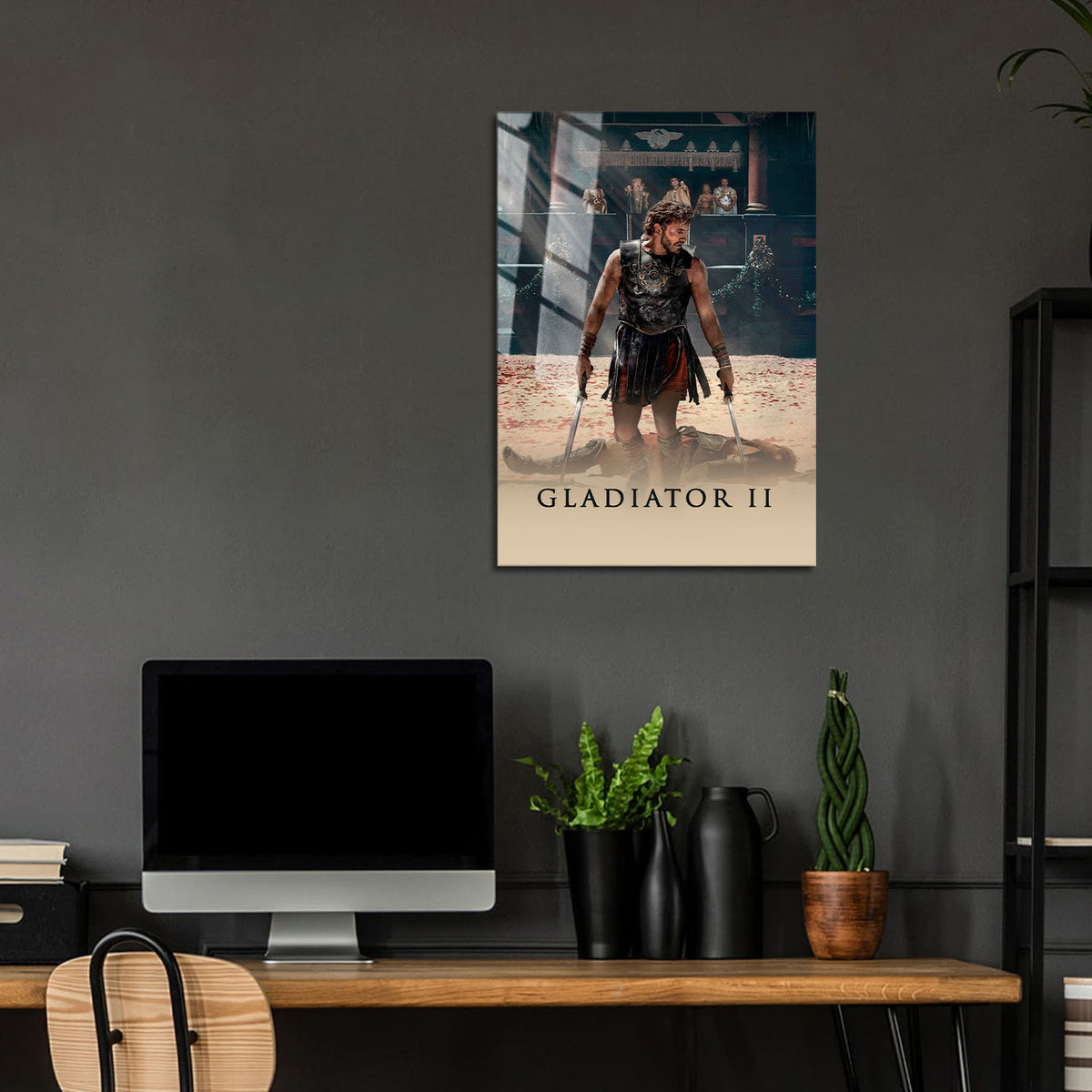 Flex Designs Metal Poster Gladiator II Theatrical 24 x 36" Home Goods - Movie 2024 Movie Metal Poster