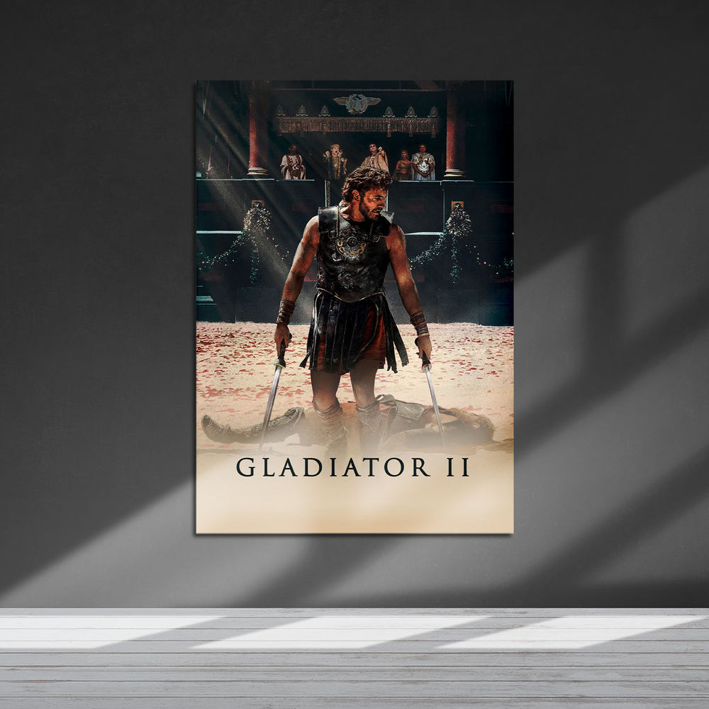 Flex Designs Metal Poster Gladiator II Theatrical 5 x 7" Home Goods - Movie 2024 Movie Metal Poster